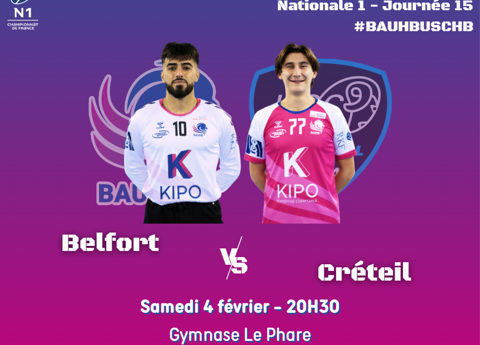 Belfort reçoit Créteil samedi soir.